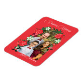Weihnachts-Segnungen floral Magnet (Linke Seite)