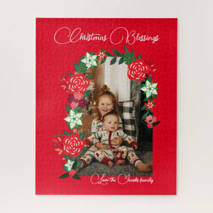 Weihnachts-Segnungen floral Puzzle