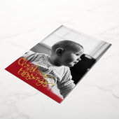 Weihnachts-Segnungen Foil Weihnachtskarte Folien Feiertagskarte (Gedreht)