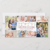 Weihnachts-Segnungen | FotoCollage | Feiertagskarte (Vorderseite)