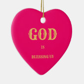 Weihnachts-Segnungen Keramik Ornament (Rechts)