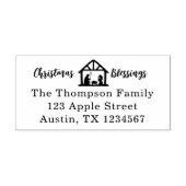 Weihnachts-Segnungen Krippentypografie Gummistempel (Prägung)