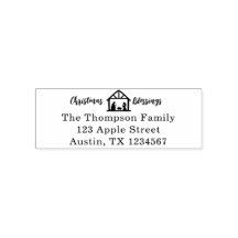 Weihnachts-Segnungen Krippentypografie