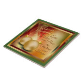 Weihnachts-Segnungen, Liebe Hoffnung Frieden Fliese (Seite)