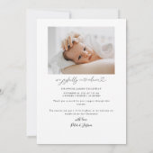 Weihnachts-Segnungen Mistletoe Geburtsankündigung Ankündigung (Rückseite)