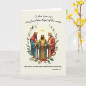 Weihnachts-Segnungen mit der Schrift der Weisen Karte (Gelbe Blume)