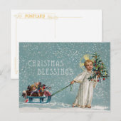 Weihnachts-Segnungen Postkarte (Vorne/Hinten)