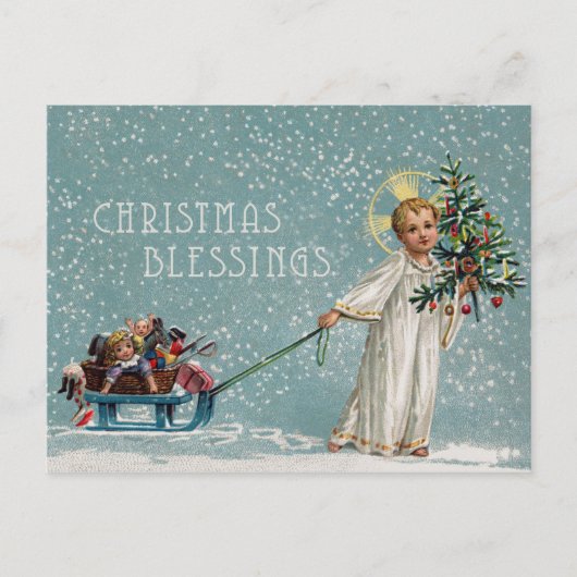 Weihnachts-Segnungen Postkarte (Vorderseite)