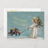 Weihnachts-Segnungen Postkarte (Vorne/Hinten)