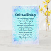 Weihnachts-Segnungen Schöne Worte Karte (Gelbe Blume)
