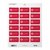 Weihnachts-Segnungen Weihnachten Weihnachten-Weihn Adressaufkleber (Vorne)