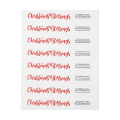 Weihnachts-Segnungen Wrap-Rücksendeadressen-Aufkle (Bogen)