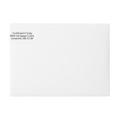 Weihnachts-Segnungen Wrap-Rücksendeadressen-Aufkle (Vorderseite)