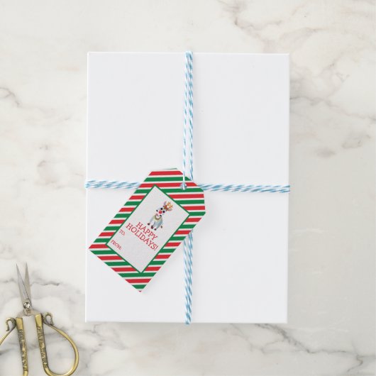 Weihnachts-Shane Geschenkanhänger (Mit Garn)