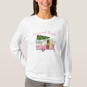 Weihnachts-She-Shed-Camping-Anhänger T-Shirt