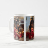 Weihnachts-Sheltie-Tasse Kaffeetasse (Vorderseite Links)