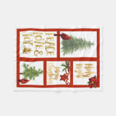 Weihnachts-Sherpa-Blanket Fleecedecke (Vorderseite (Horizontal))