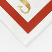Weihnachts-Sherpa-Blanket Fleecedecke (Ecke)