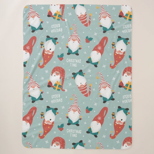 Weihnachts-Sherpa-Blanket Sherpadecke (Vorderseite)