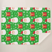 Weihnachts-Sherpa-Blanket Sherpadecke (Vorderseite (Horizontal))