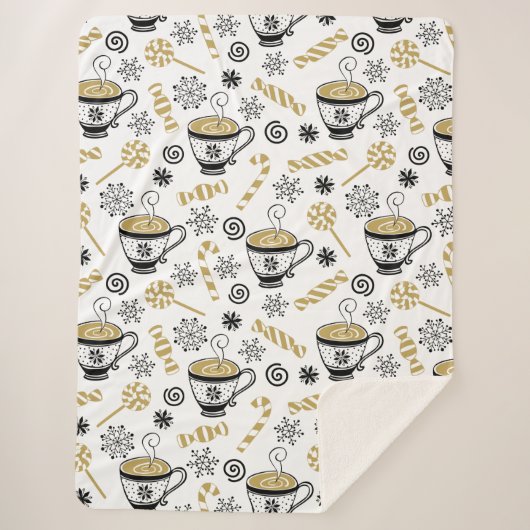 Weihnachts-Sherpa-Blanket Sherpadecke (Vorderseite)