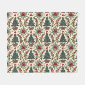 Weihnachts-Sherpa-Blankets Fleecedecke (Vorderseite (Horizontal))
