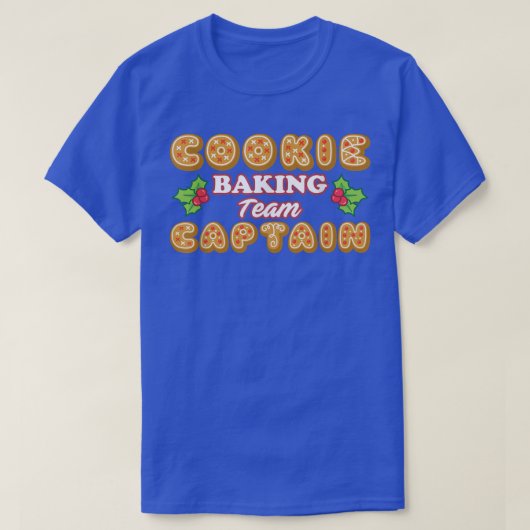 Weihnachts Shirt Cookie Baking Team Kapitän (Design vorne)