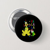 Weihnachts-Shirt Cute La Fa Fa Swea Button (Vorne & Hinten)