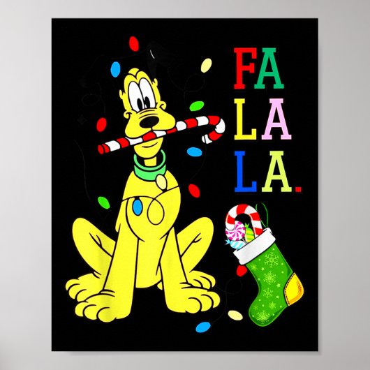 Weihnachts-Shirt Cute La Fa Fa Swea  Poster (Vorne)