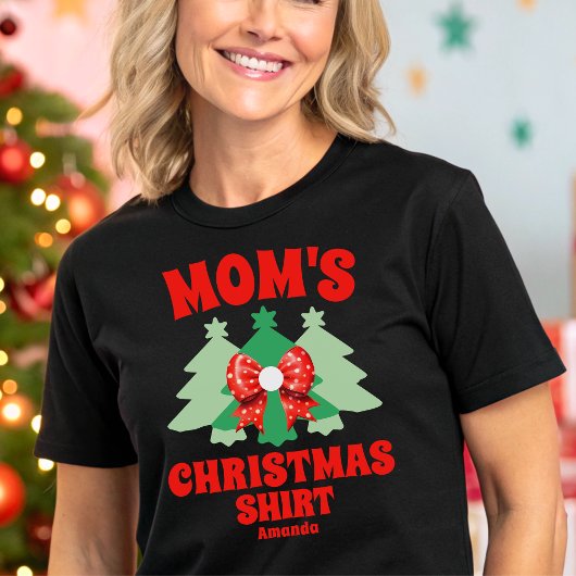 Weihnachts-Shirt der personalisierten Mama Tri-Blend Shirt