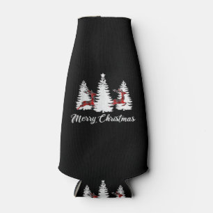 Weihnachts-Shirt für Frauen Büffel Karo Hirsch Flaschenkühler