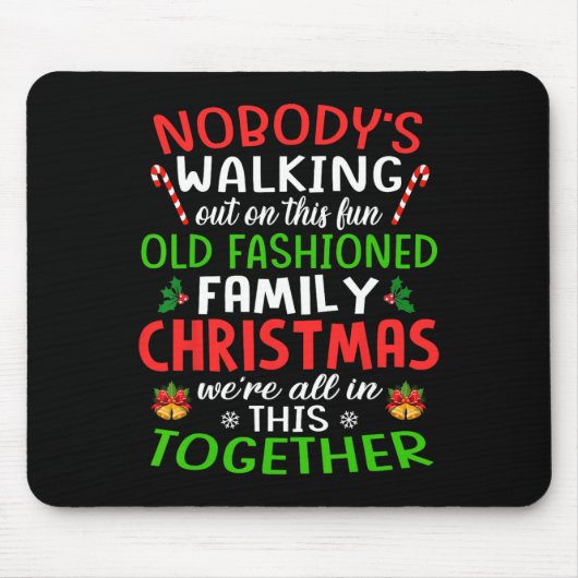 Weihnachts-Shirt Mousepad (Vorne)