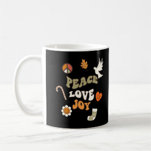 Weihnachts-Shirt Retro 70's Hippie Holiday Top für Kaffeetasse