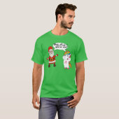 Weihnachts-Shirt Santa Unicora - Funny Holiday T-S T-Shirt (Vorne ganz)