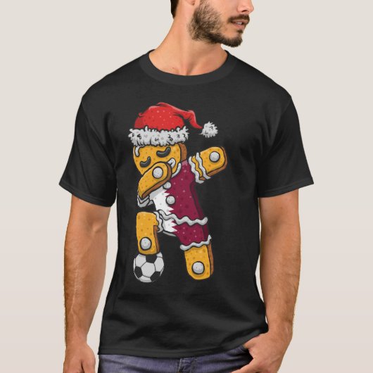 Weihnachts-Shirt, Soccer Boy Jersey Dabbing T-Shirt (Vorderseite)