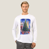 Weihnachts-Shirt Tri-Blend Shirt (Vorderseite komplett)