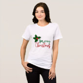 Weihnachts-Shirt Tri-Blend Shirt (Vorderseite voll)