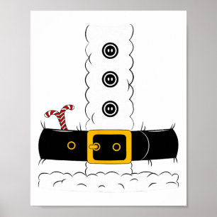 Weihnachts-Shirt Weihnachtsmann Anzug Erwachsene M Poster