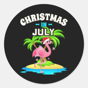 Weihnachts-Shirts im Juli für Frauen Männer Kinder Runder Aufkleber