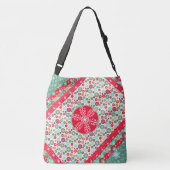 Weihnachts-Shopping Elegante Schneeflocken Tragetaschen Mit Langen Trägern (Rückseite)