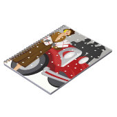 Weihnachts-Shopping im Schnee Notizblock (Linke Seite)