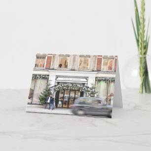 Weihnachts Shopping Knightsbridge London UK Taxi Karte