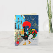 Weihnachts-Shopping mit dem portugiesischen Rooste Karte (Vorderseite)