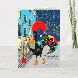 Weihnachts-Shopping mit dem portugiesischen Rooste Karte