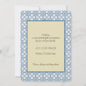 Weihnachts-Shopping mit dem portugiesischen Rooste Karte (Rückseite)