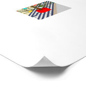 Weihnachts-Shopping mit dem portugiesischen Rooste Poster (Ecke)