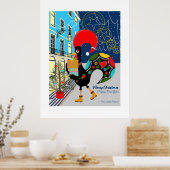 Weihnachts-Shopping mit dem portugiesischen Rooste Poster (Küche)