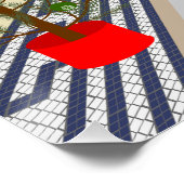 Weihnachts-Shopping mit dem portugiesischen Rooste Poster (Ecke)