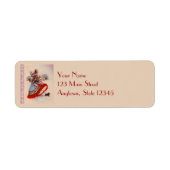 Weihnachts-Shopping-Rücksendeadressen-Aufkleber (Vorne)