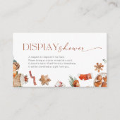 Weihnachts-Showeinschlusskarte Begleitkarte (Vorderseite)